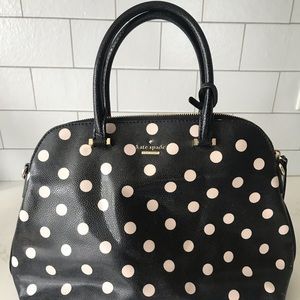 Kate Spade Small Printed Polka Leather Satchel
